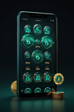 Smartphone mit Casino-App